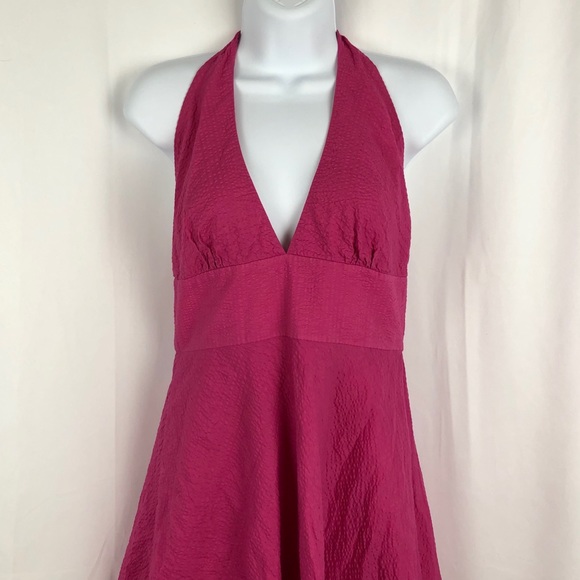 J.Crew Cotton seersucker midi halter dress 6 - Picture 4 of 6